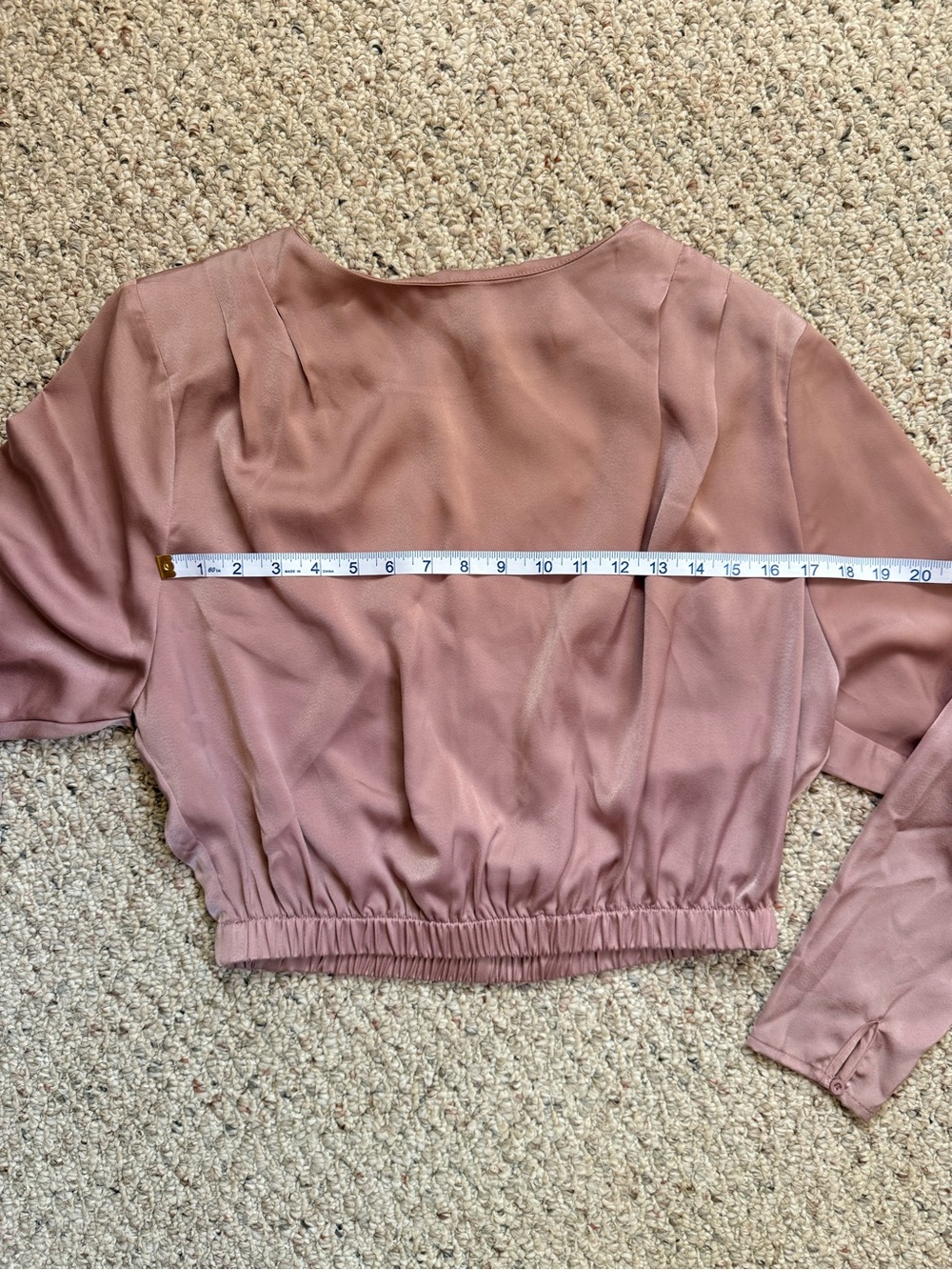 ASTR The Label Mauve Satin Blouse | Medium - Picture 6 of 7